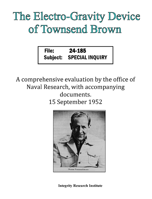 Electro-Gravity Device of Townsend Brown (PDF)